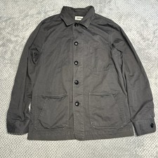 TAYLOR STITCH Jacket THE OJAI Mens 38 Gray Chore Barn Twill Button Up