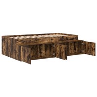Bettrahmen GeräUcherte Eiche 70X190 Cm Holzwerkstoff
