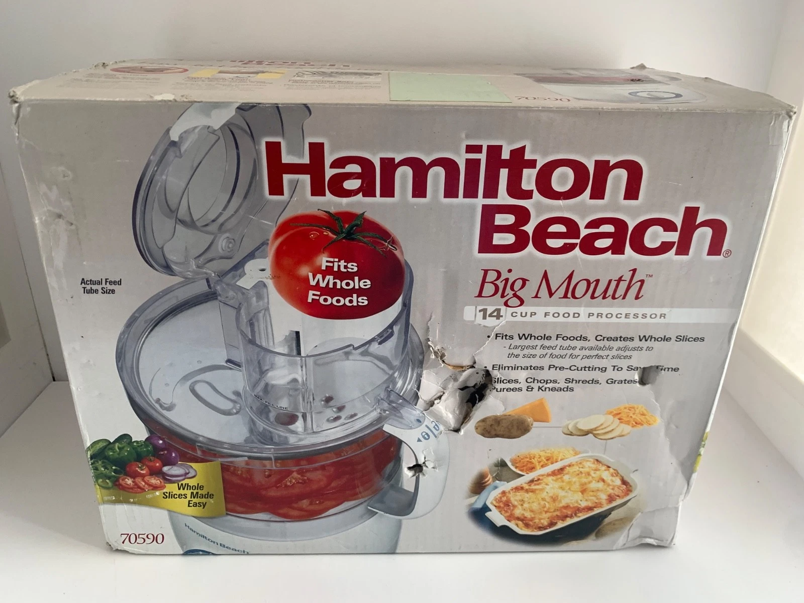 Hamilton Beach 14 Cup Food Processor 70590 Big Mouth Shredder Slicer 2005 NEW
Opens in a new window