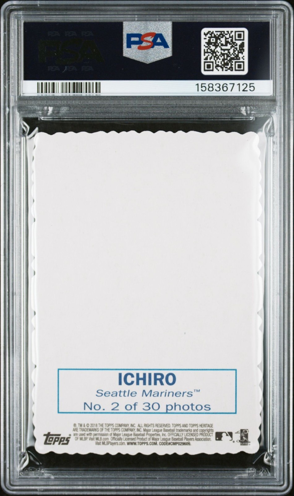 2018 Heritage High ICHIRO SUZUKI 1969 DECKLE EDGE #2 PSA 10 GEM MINT MARINERS view 2