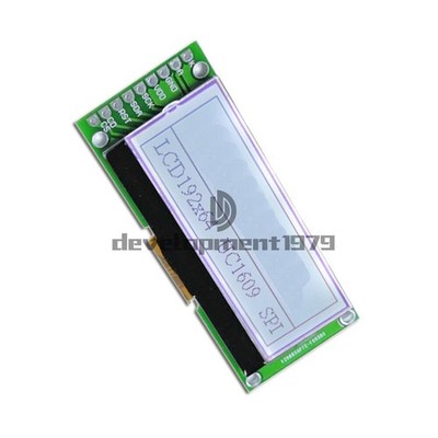 2'' 192x64 White Graphic LCD Display Module UC1609 SPI 3V #zv