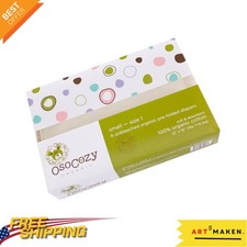 6pk Organic Cotton Prefold Cloth Diapers - Soft, Absorbent, Eco-Friendly - Sm...