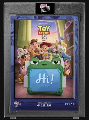 Toy Story 5 2026 Pixar Disney Topps NOW Card Movie Poster - PRE ORDER