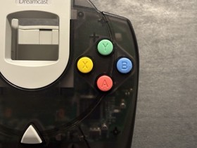 Sega Dreamcast Black Smoke Translucent OEM Controller Tested & Works!