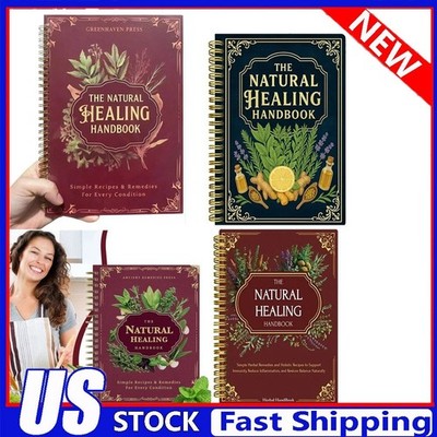 The Natural Healing Handbook, Natural Spiral-Bound Guide for Herbal Remedies OY
