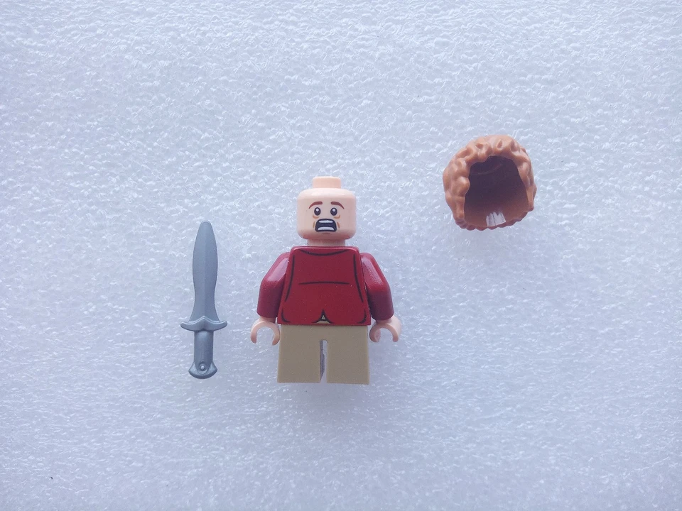 Lego TheHobbit Bilbo baggins Dark Red coat lor030 - Bild 2 von 2