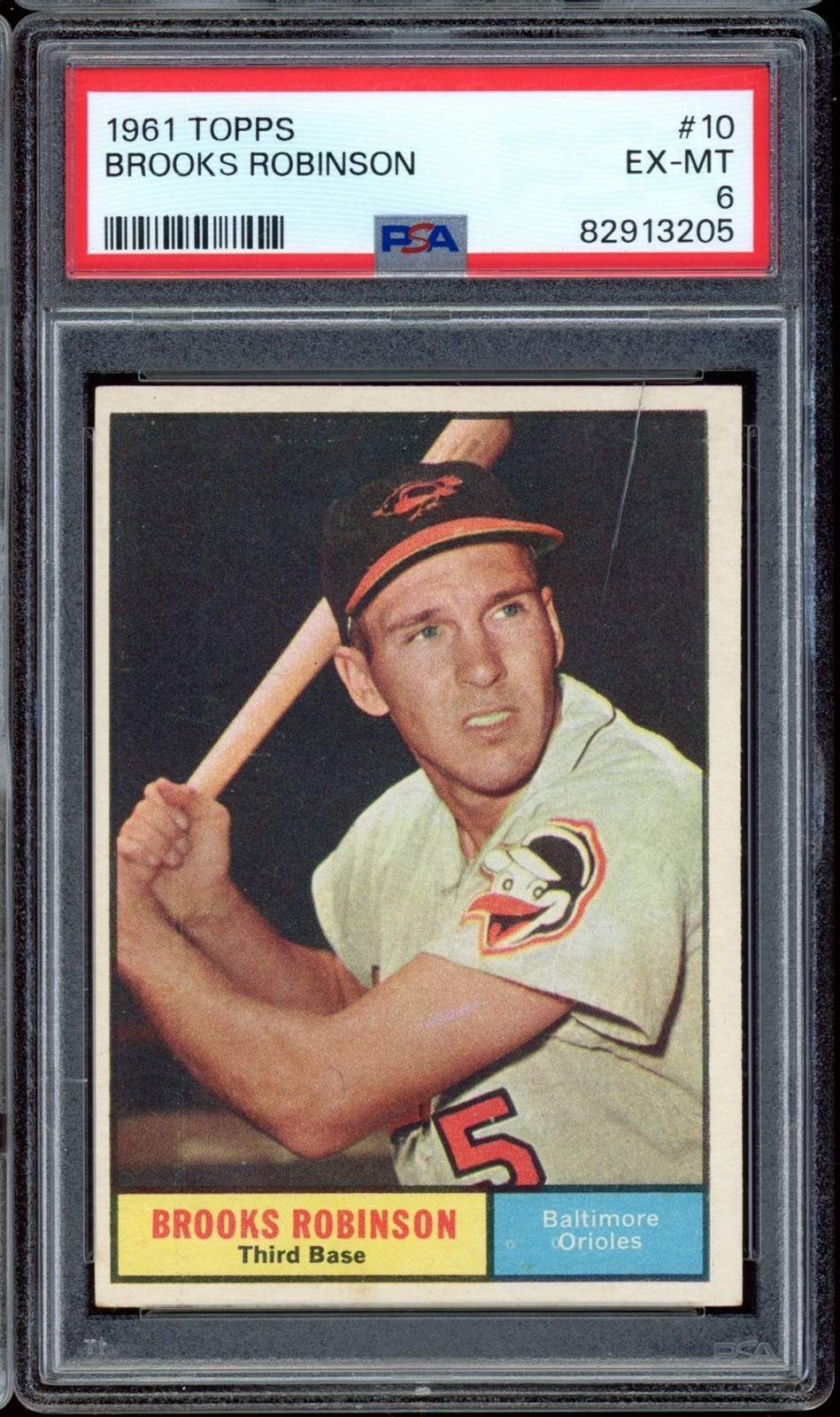 1961 Topps Baseball #10 Brooks Robinson PSA 6