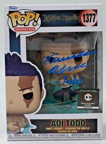 Funko Pop! Jujutsu Kaisen Chalice Collectibles Aoi Todo #1377  Xander Mobus JSA