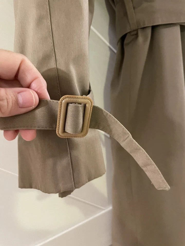 Gabardina de colección Worthington Polonia para mujer 8 doble botonadura forrada de lana con cinturón Foto 4 de 4