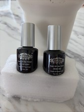 Base Gel Top Coat Set, 2Pcs 15ML Clear Base and No Wipe Top Coat Soak Off UV ...