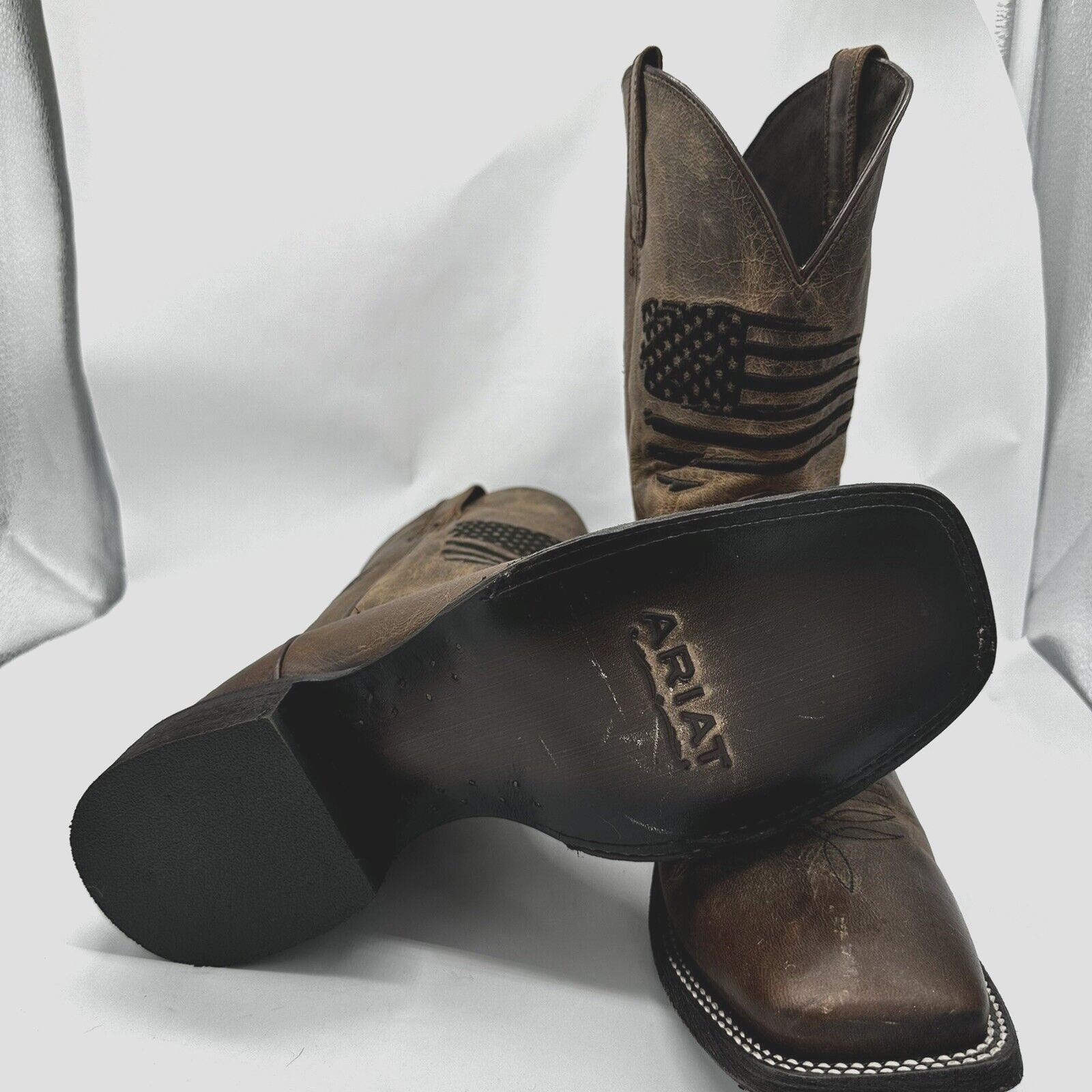 Ariat® Men's Circuit Patriot Weathered Tan Boots 10029699 image 7