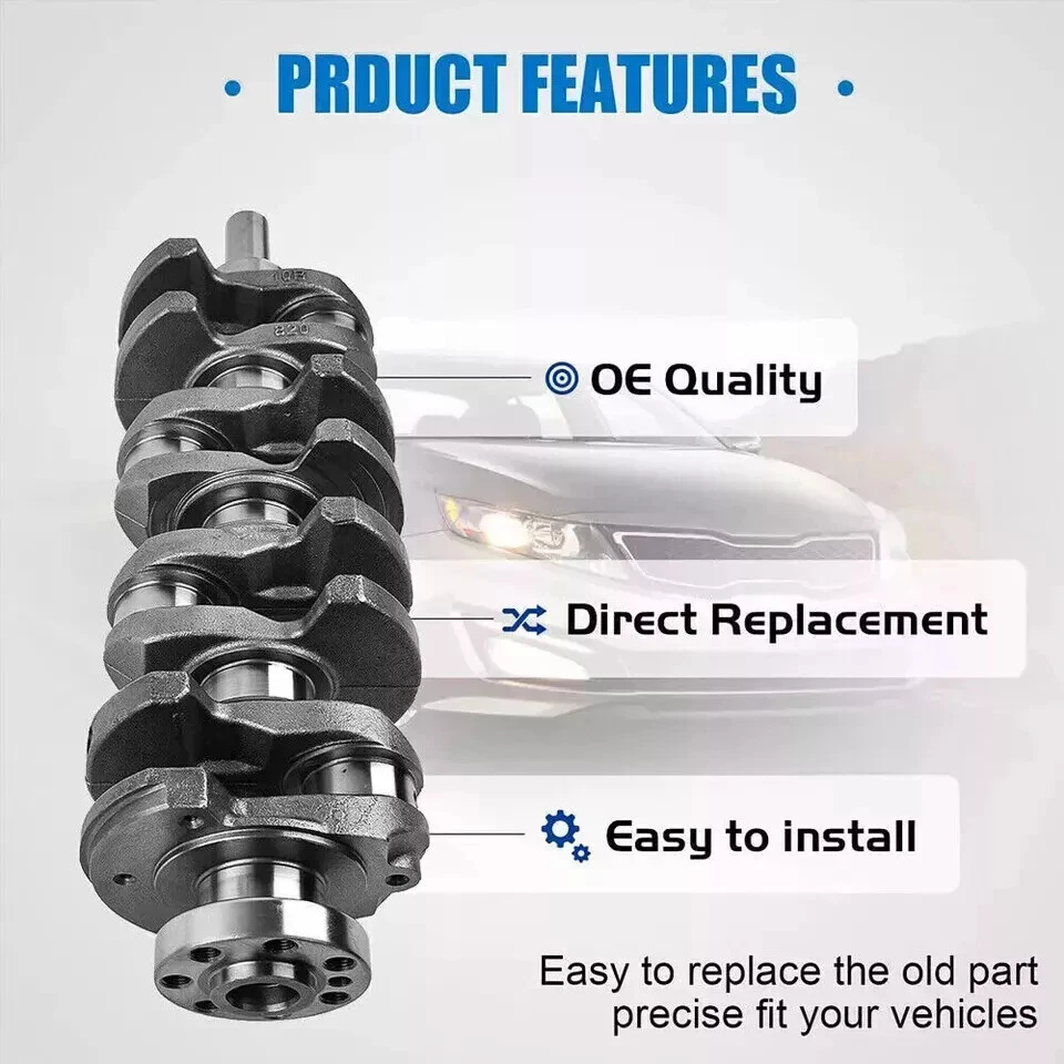 Cigüeñal motor G4KF 2.0T con kit de junta para Hyundai Santa Fe Sport Kia Soul Foto 4 de 4