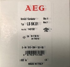 AEG LS5K.01E 3 Pole Contactor 7.5HP @ 480V, 25A W/ 24VAC COIL 