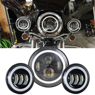 Harley-Davidson Touring Motorcycles 7" Inch LED Headlight DRL Hi-Lo Fits For Harley Street Glide Special FLHXS FLHX 7 Inch Motorcycle Headlight - Foto 10