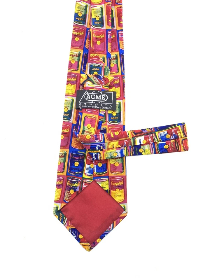 Corbata de cuello Campbell Soap Co. 1996 vintage ACME Studios para hombre Foto 2 de 2