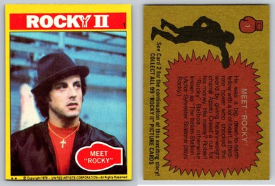 1979 Topps Rocky II Cards - Sylvester Stallone - You Pick - Complete Your Set!!