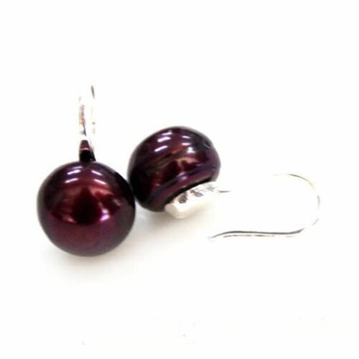 8,5-9,0 Mm Ohrstecker, Süßwasserperlen & 925 Silber, Rose
