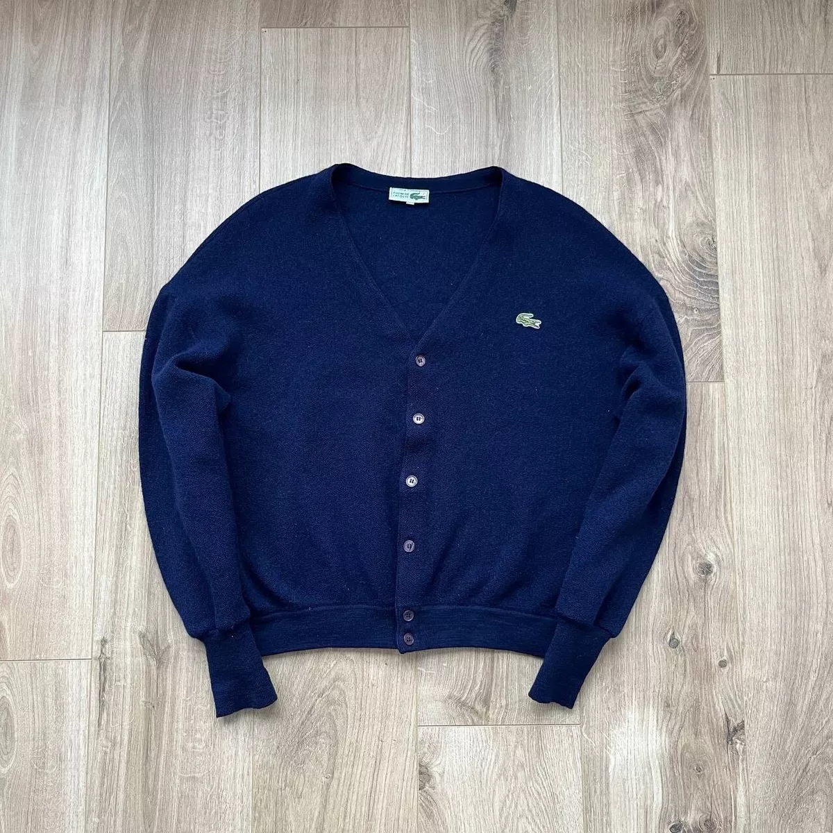 Lacoste wool deals cardigan