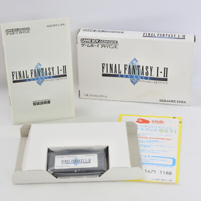 FINAL FANTASY I II 1 2 ff ff12 Gameboy Advance Nintendo d432 gba