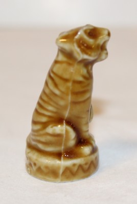 Red Rose Tea figurine,  Wade collectible animal,  Made in England,  Yellow Tiger