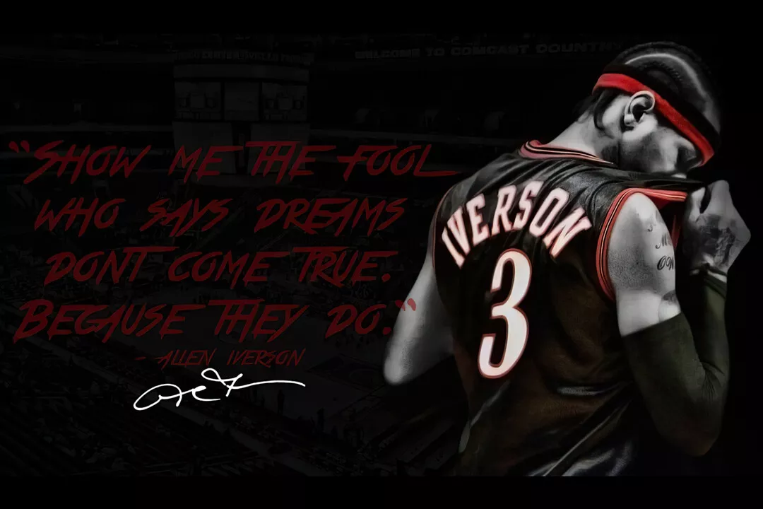 Allen Iverson Quote Basketball Legend Graphic Print Wall Art - POSTER 20x30