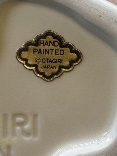 Otagiri Victorian House Hand Painted Porcelain Vintage Pink Original Sticker - Bild 9 von 10