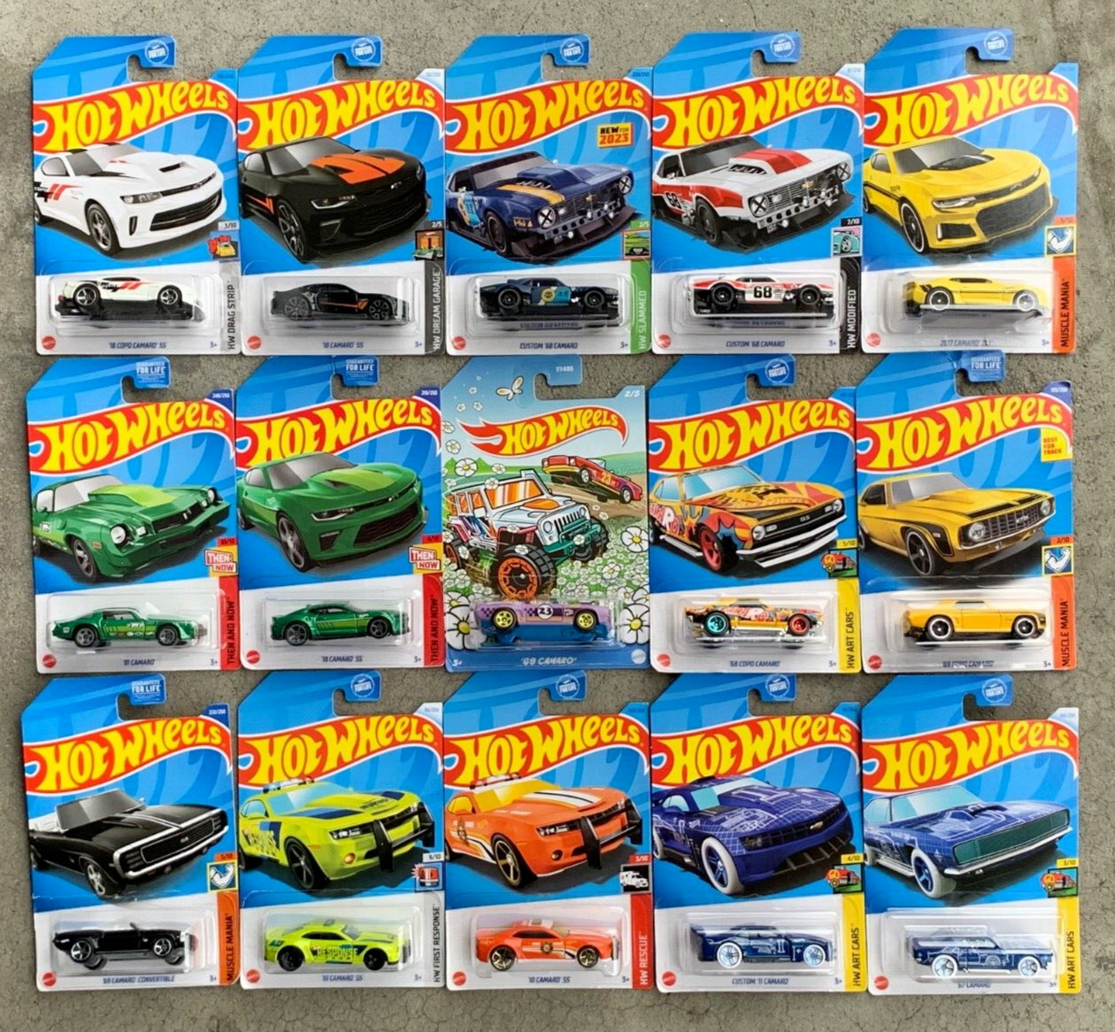 2025-2022 HOT WHEELS & MBX CHEVROLET CAMARO SELECTIONS - NEW STOCK 10/25!!