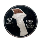 1 Troy oz 1986 *Statue Of Liberty* I Lift My Lamp .999 Fine Silver Proof Round