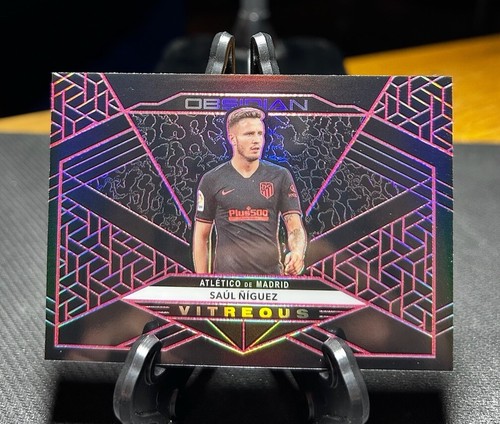 2019-20 Panini Obsidian Soccer Vitreous Saul Niguez Atletico de Madrid #/11