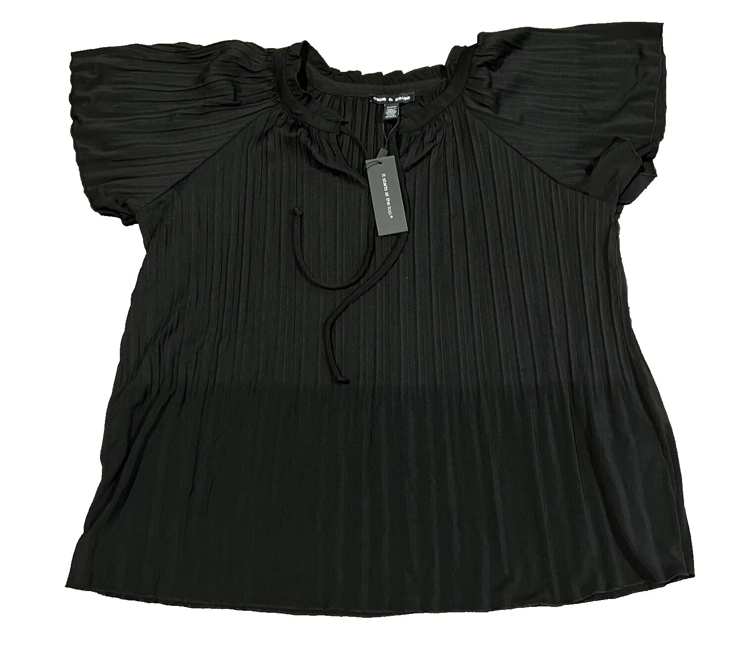 Tops femininos sólidos empresariais com cabo e calibre