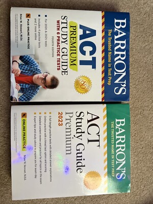 Barron s Act Premium Study Guide Books With 6 Practice Test 