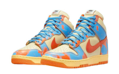 Nike Dunk High 1985 SP Men's Shoes Orange Yellow Blue DD9404 800