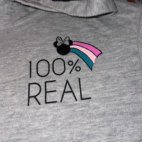 Disney Minnie Mouse Unicorn Hoodie Tulle Flare Long Sleeved sweatshirt dress 7/8 - Picture 3 of 9