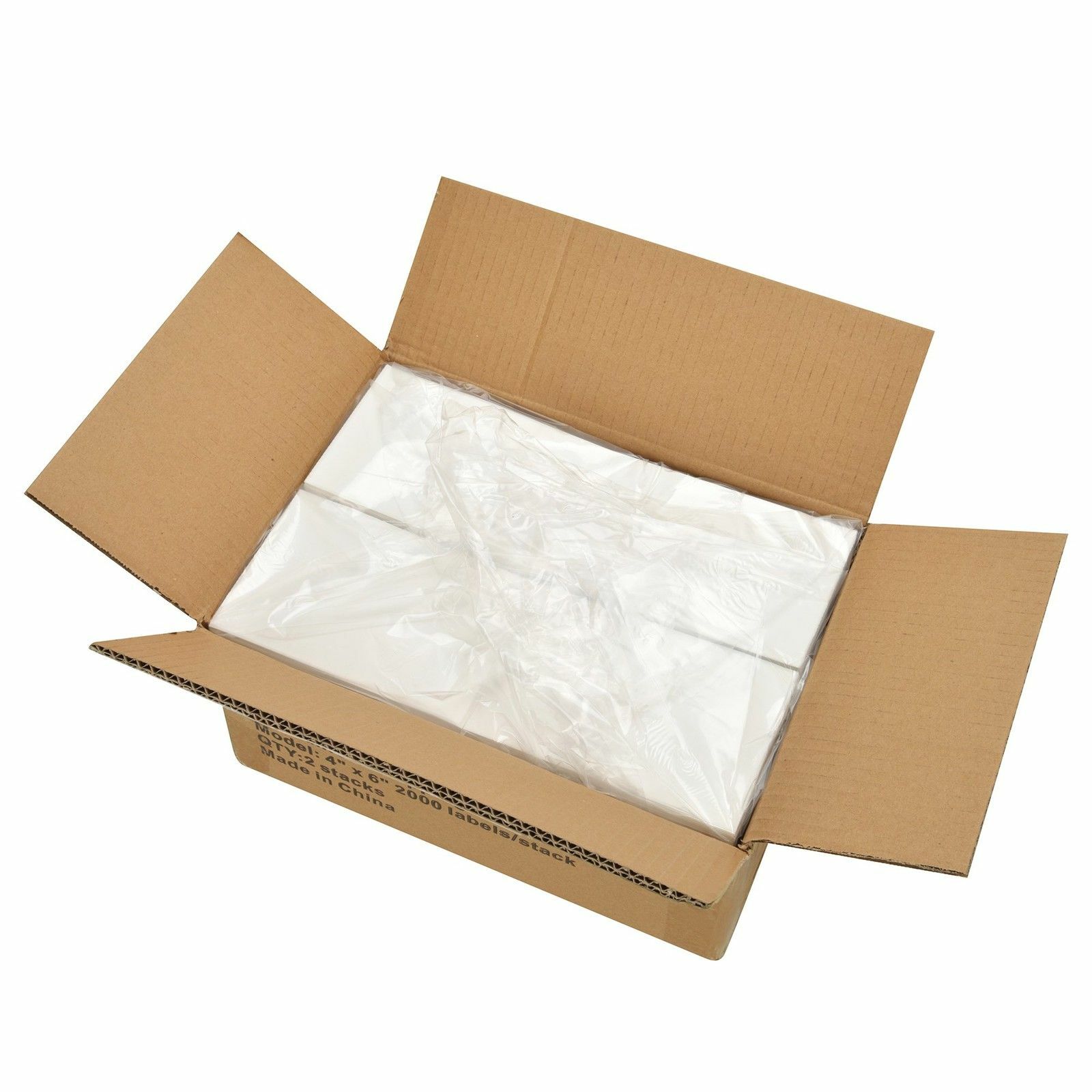 4" X 6" Fanfold Direct Thermal Shipping Address Labels for Zebra & Rollo Printer