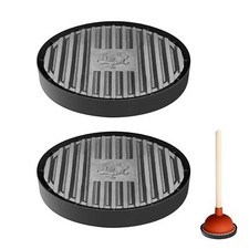 2Pcs Toilet Plunger Holder Plunger Mat Air Drying Mat for Toilet Plunger Plun...
