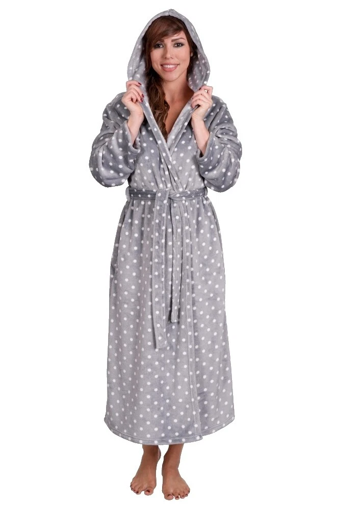 Polyester Polka Dot Robes for Women