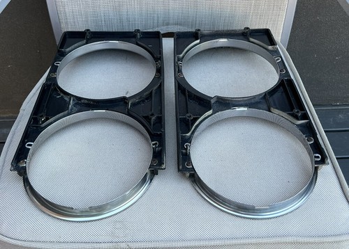 TOYOTA 1971-74 CROWN MS65 COUPE-SEDAN GENUINE TWIN RHS-LHS HEAD-LIGHT SURROUNDS! - Picture 12 of 14