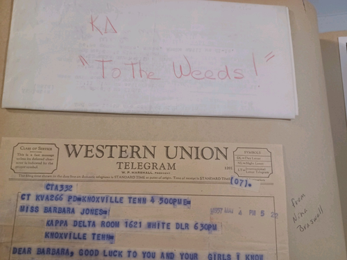 1956-1958 University Of Tennessee Scrapbook / Photo Album, Kappa Delta Sorority - Picture 15 of 22
