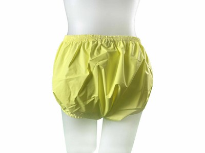 yellow pull on pants