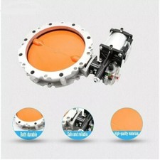 Pneumatic Powder Cement Double Flanged Butterfly Valve Powder Butterfly Valve