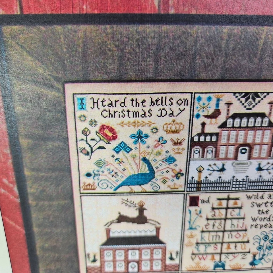 Рождественский Hawk Run Hollow and Redware Вышивка Крестом Pats Карета Дом Образцы - Изображение 4 из 4