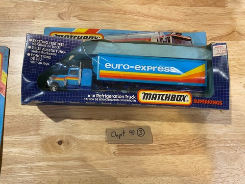 Matchbox SuperKings K-31 Peterbilt Refrigeration Truck - Euro Express