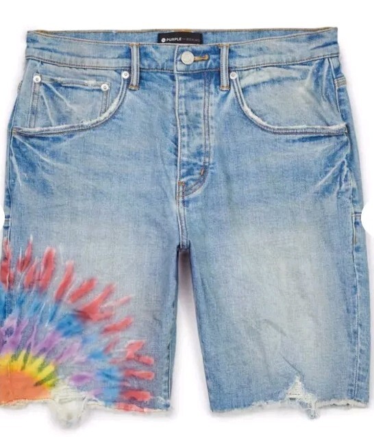 Purple Brand Painted Denim Cut-off Shorts Size 40 | eBay
