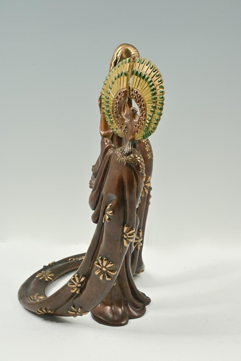 Erte - WISDOM Signed Bronze Sculpture Large Statue Very Good