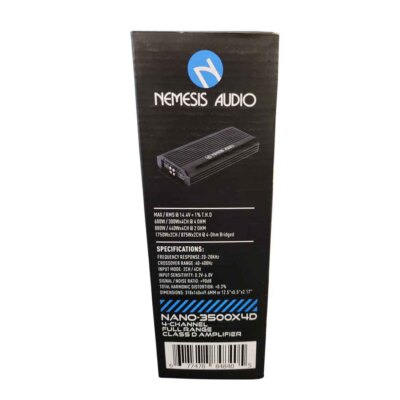 Nemesis Audio NANO-3500X4D 4-Channel 3500W Max Class-D Full-Range