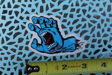 Santa Cruz Skateboards Screaming Severed OG Hand Blue Z45A Skateboarding STICKER