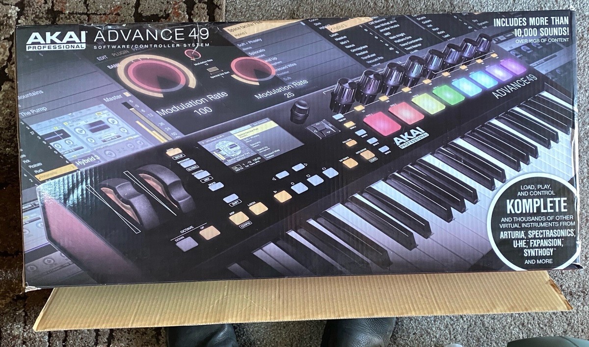 AKAI ADVANCE49 MIDIコントローラー AKAI Advance 49 USB Keyboard Controller With Collapseable Stand