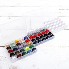 PREWOUND SEWING BOBBINS - 25 COUNT - WHITE & COLORS - SPUN POLYESTER CLASS 15