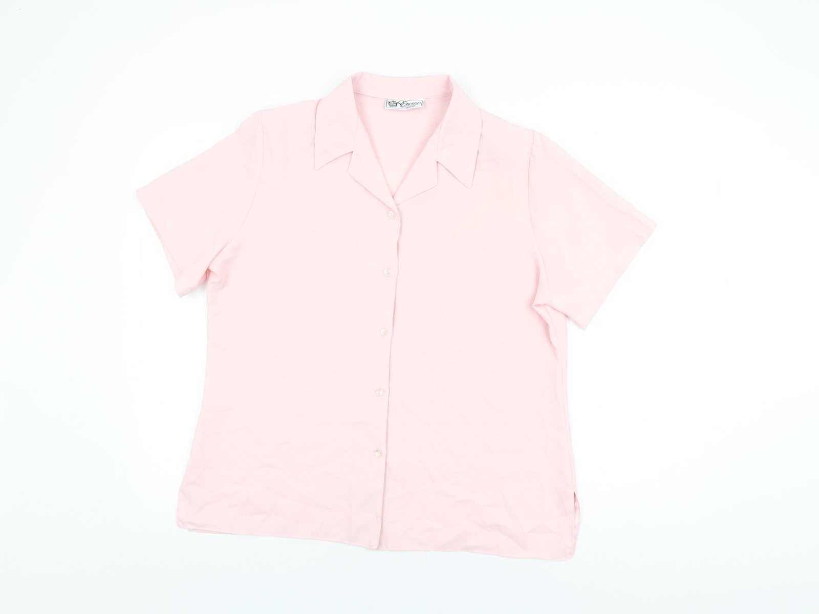 Emma Collection Womens Pink Polyester Basic Butto… - image 1