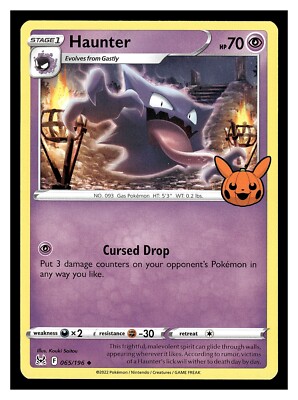 Pokemon Haunter 065/196 2023 Trick or Trade Halloween Trick Treat
